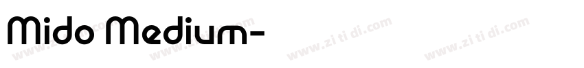 Mido Medium字体转换